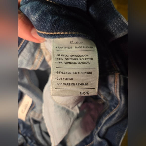 Kancan Jeans Womens 9/28 Skinny Kenzie Lexy Paper Bag Belted Retro Faded Boho - Picture 6 of 8